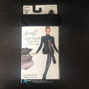 Hanes black tights